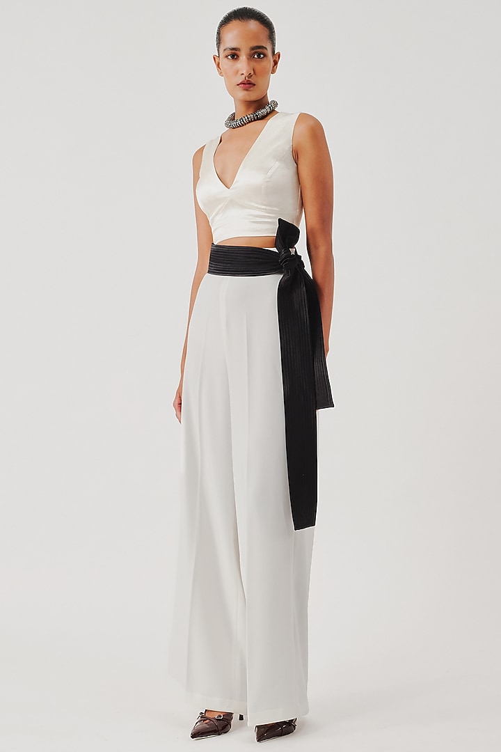 Ivory Modal Satin Blouse by Aroka at Pernia's Pop Up Shop
