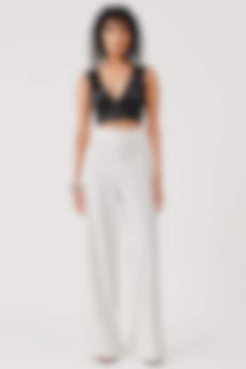 Black Modal Satin Blouse by Aroka at Pernia's Pop Up Shop