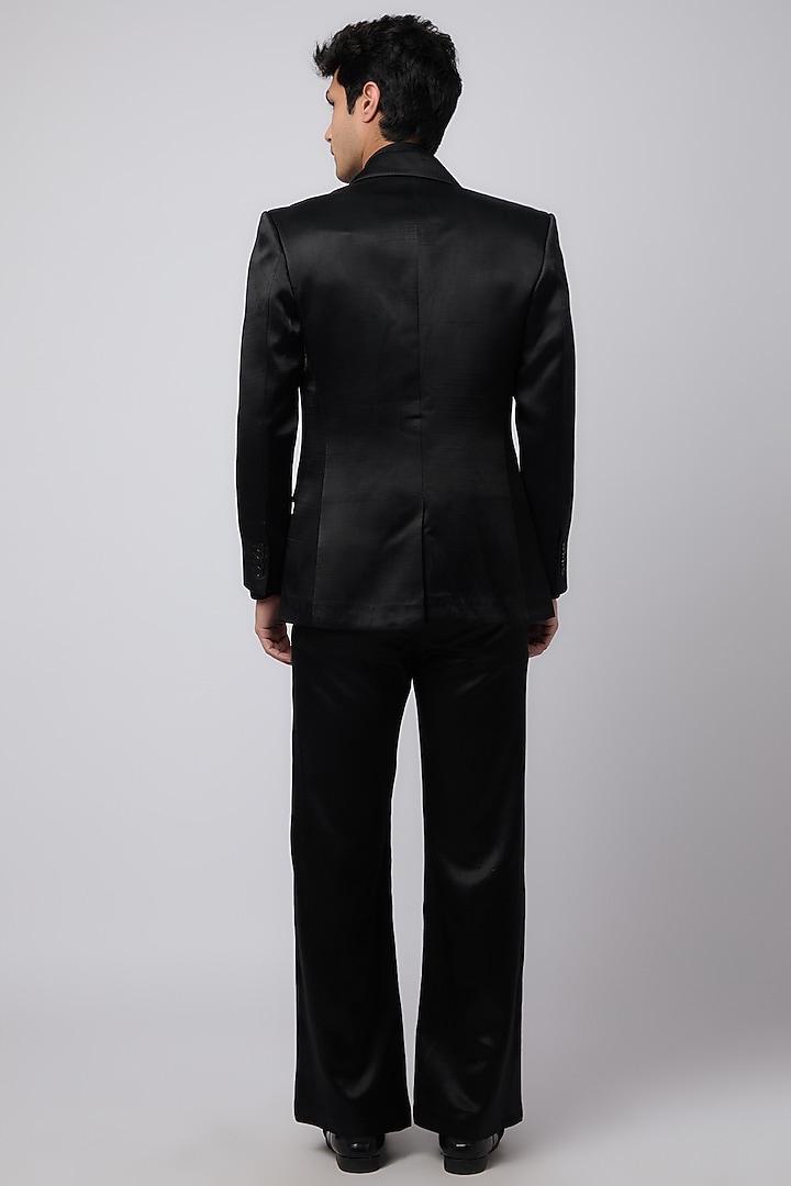 Black Vegan Mashru Trousers by Aroka men at Pernia's Pop Up Shop