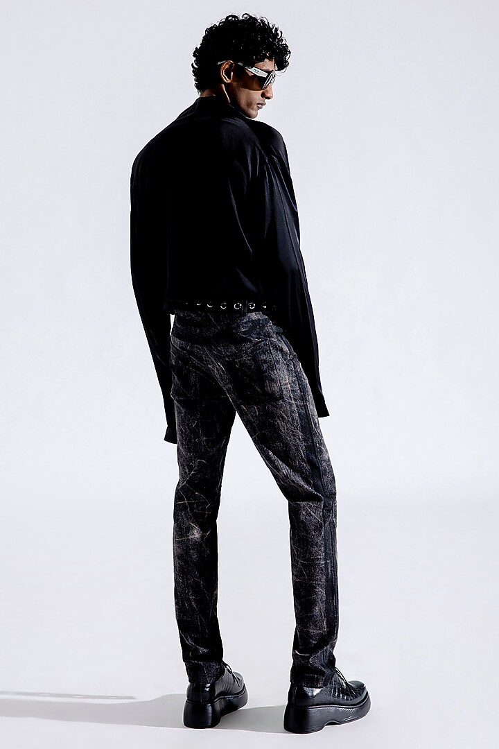 Slate Denim High-Waisted Jeans by Aroka men at Pernia's Pop Up Shop
