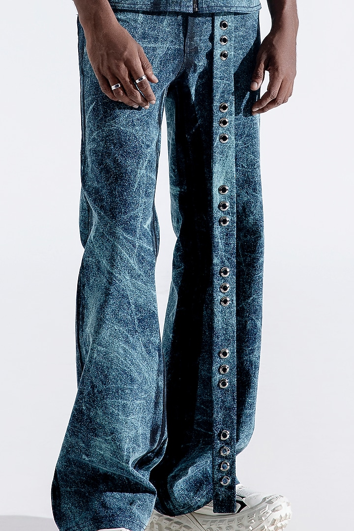 Blue Denim Belt by Aroka men at Pernia's Pop Up Shop