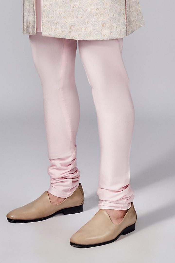 Light Pink Silk Printed Wedding Indowestern Jacket Set by Arjuun Kilachand at Pernia's Pop Up Shop