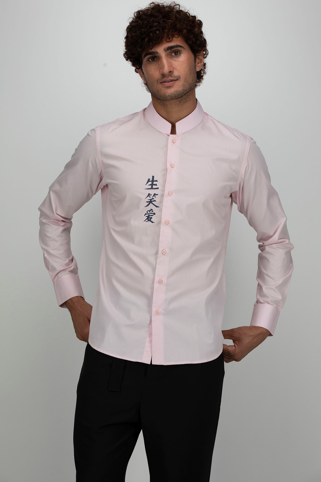 Light Pink Cotton Shirt by Armen & Co