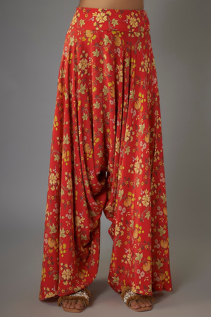 Sindoori Colored Georgette Co-Ord Set by Arpita Mehta at Pernia's Pop Up Shop