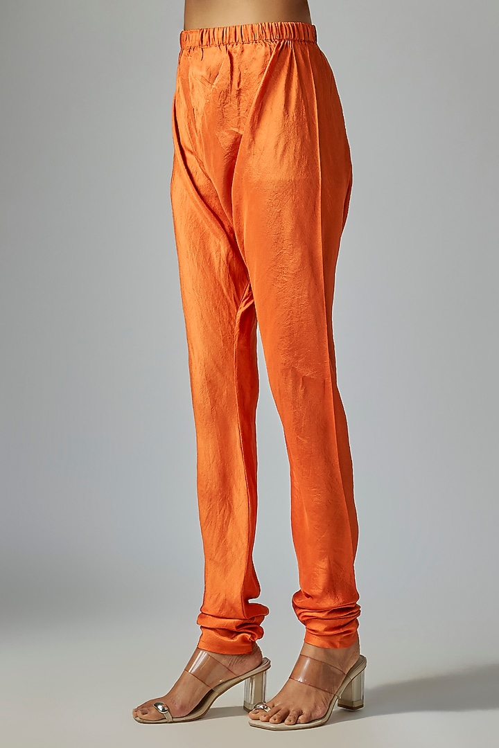 Toasted Orange Silk Kurta Set by Arpita Mehta at Pernia's Pop Up Shop