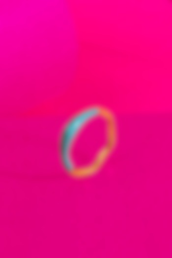 Gold Finish Sky Blue Enameled Molten Ring In Sterling Silver by Arvino at Pernia's Pop Up Shop