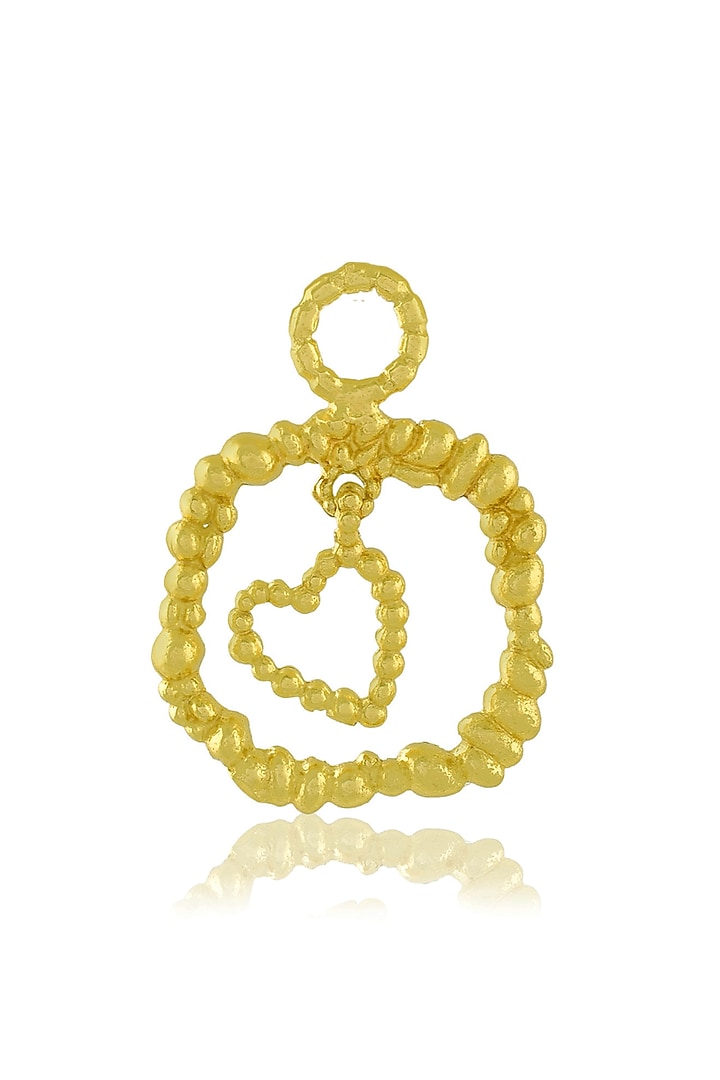 Gold Finish Granulated Love Charm by ARVINO at Pernia's Pop Up Shop