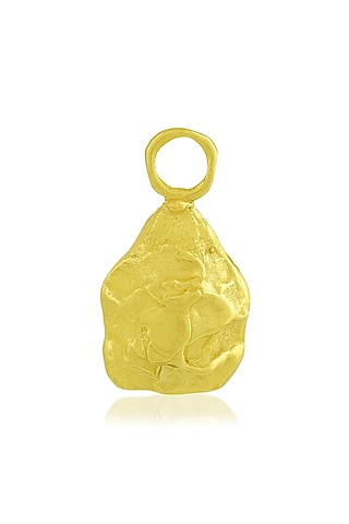 Gold Finish Nugget Charm by ARVINO