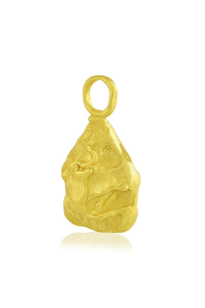 Gold Finish Nugget Charm by ARVINO at Pernia's Pop Up Shop