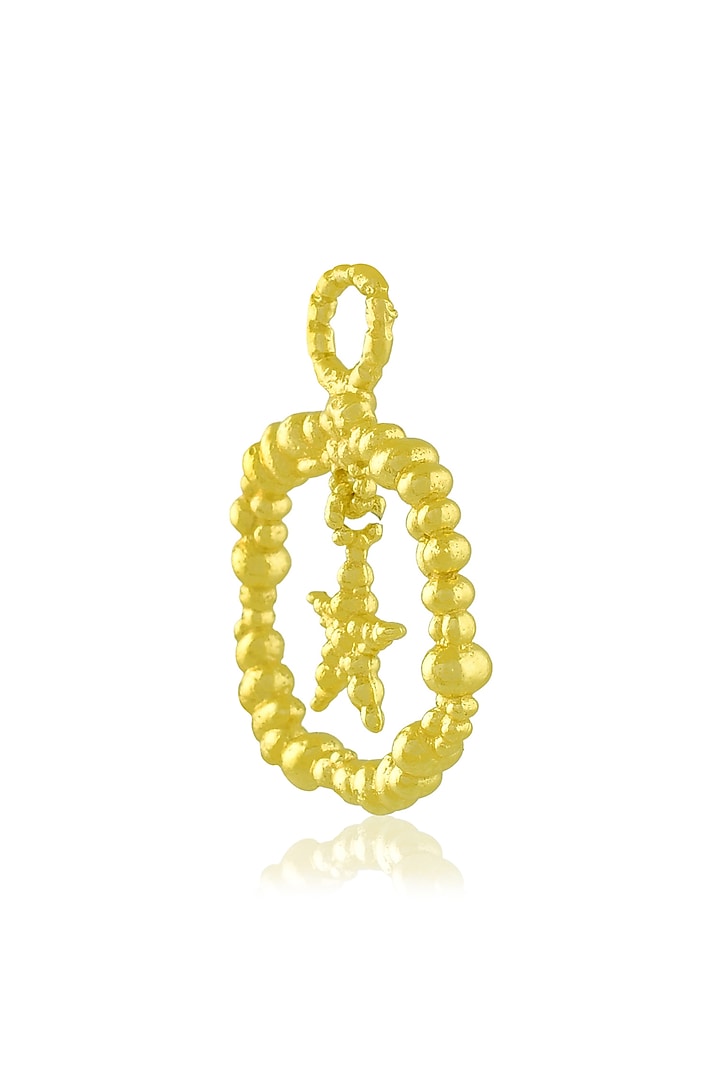 Gold Finish Granulated Star Charm by ARVINO at Pernia's Pop Up Shop