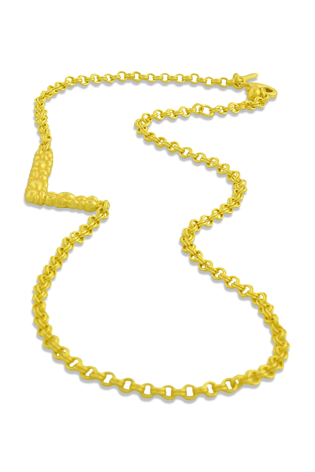 Gold Finish L Initial Own Necklace by ARVINO at Pernia's Pop Up Shop