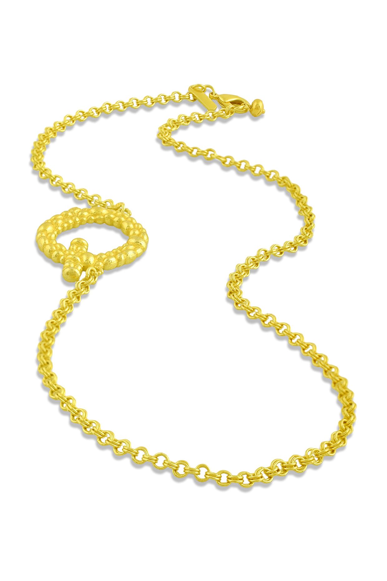 Gold Finish Q Initial Own Necklace by ARVINO at Pernia's Pop Up Shop