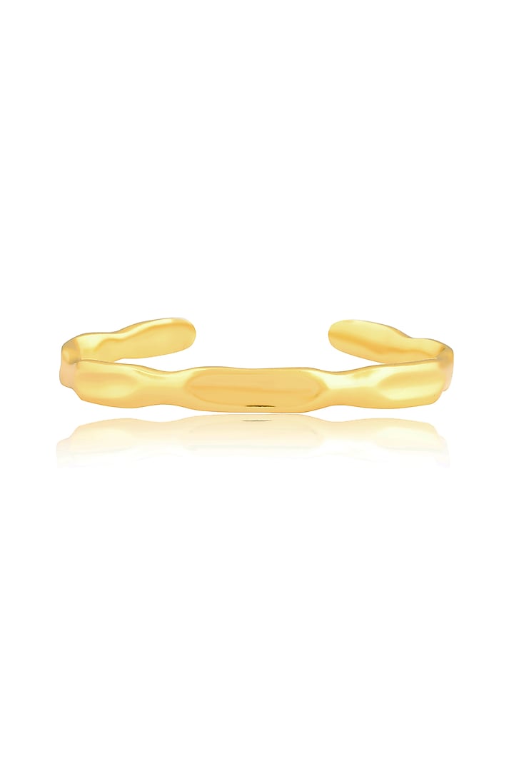 Gold Finish Molten Handcuff by ARVINO at Pernia's Pop Up Shop