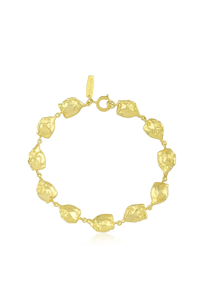 Gold Plated Handcrafted Anklet by Arvino