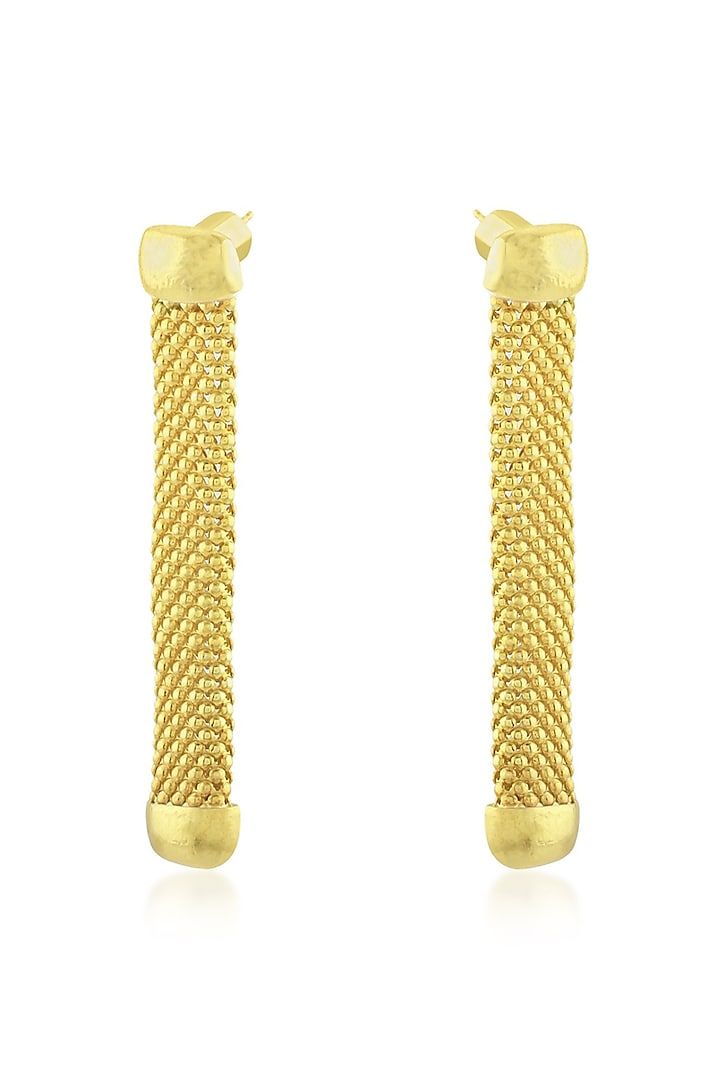 Gold Finish Handcrafted Earrings by ARVINO