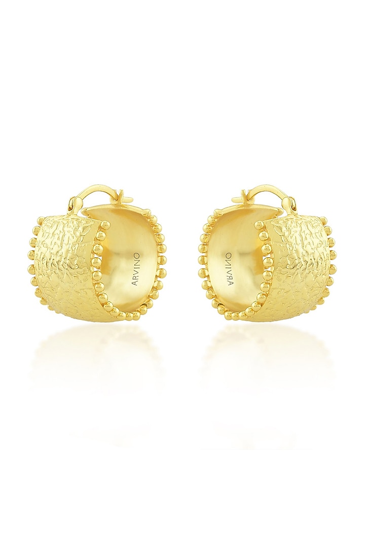 Gold Plated Handcrafted Earrings by ARVINO