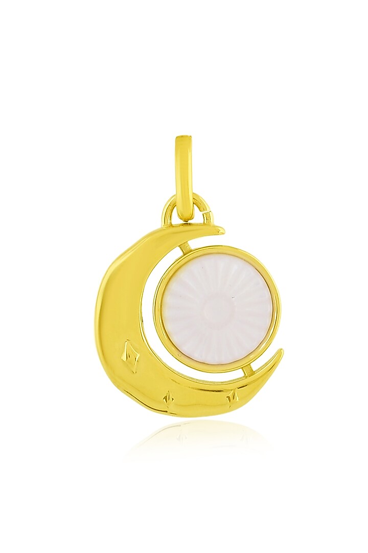 Gold Finish Mother Of Pearl Charm by Arvino at Pernia's Pop Up Shop