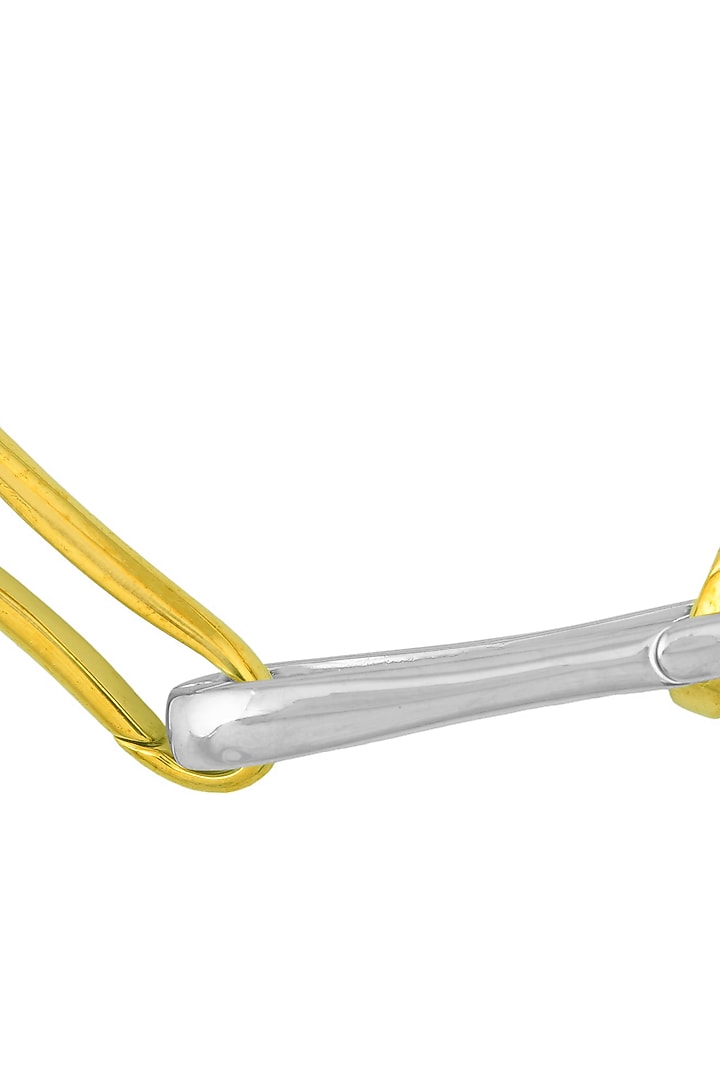 Two Tone Finish Paperclip Linked Bracelet by Arvino at Pernia's Pop Up Shop