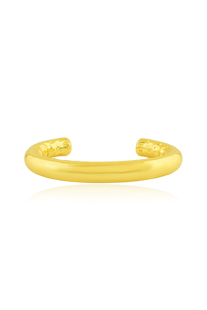 Gold Finish Inlay Cuff Bangle by Arvino at Pernia's Pop Up Shop