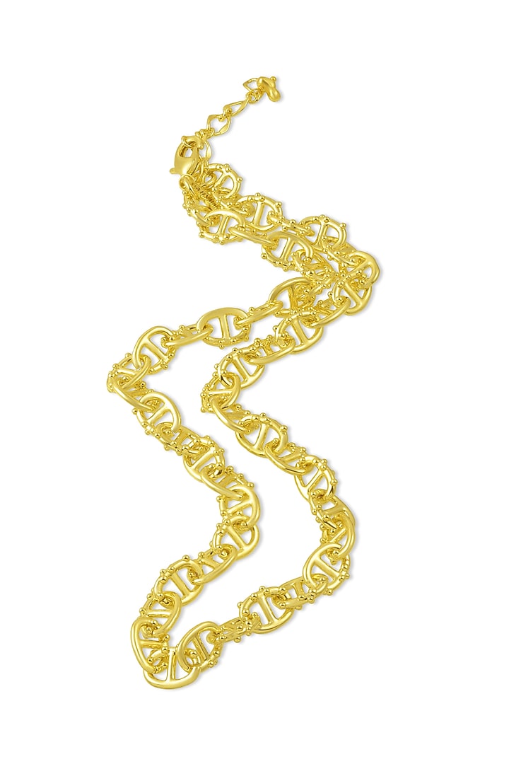 Gold Finish Dot Of Distinction Necklace by Arvino at Pernia's Pop Up Shop