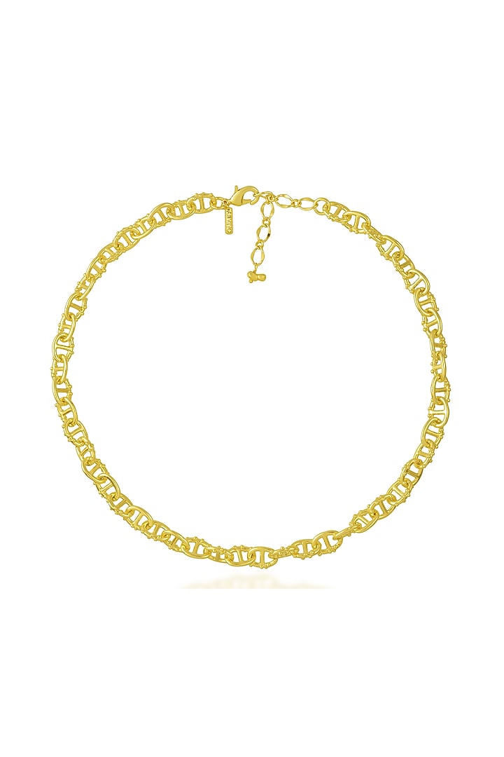 Gold Finish Dot Of Distinction Necklace by Arvino at Pernia's Pop Up Shop
