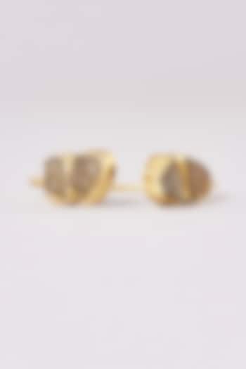 Gold Finish Druzy Agate & Mother Of Pearl Bracelet by ARNIMAA at Pernia's Pop Up Shop