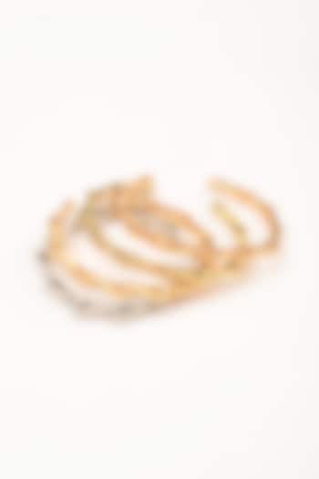 Gold Plated Double Link Bracelet by Arqa