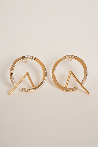 Gold Plated Hoop Earrings by Arqa