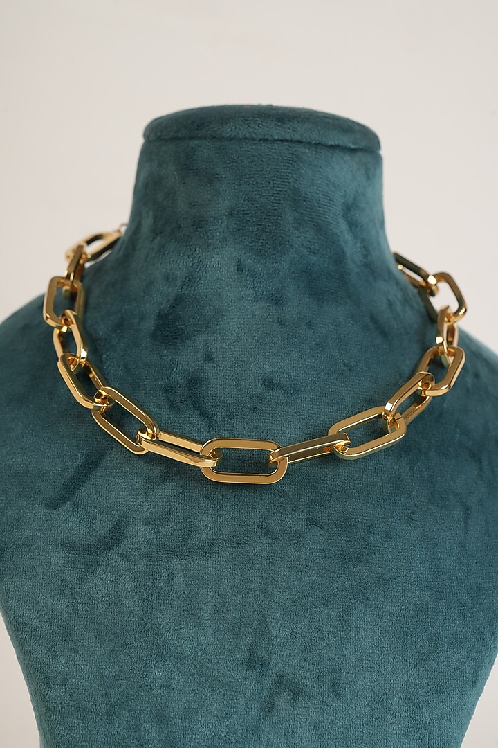 Gold Plated Link Necklace by Arqa at Pernia's Pop Up Shop