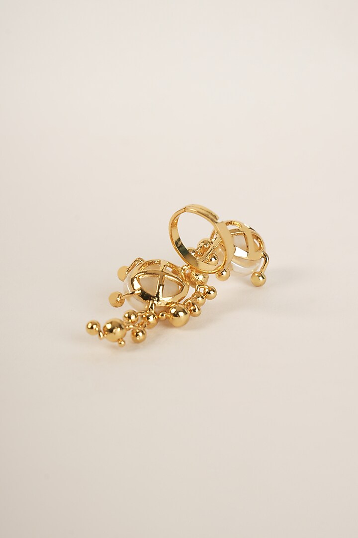 Gold Plated Freshwater Pearl Ring by Arqa at Pernia's Pop Up Shop