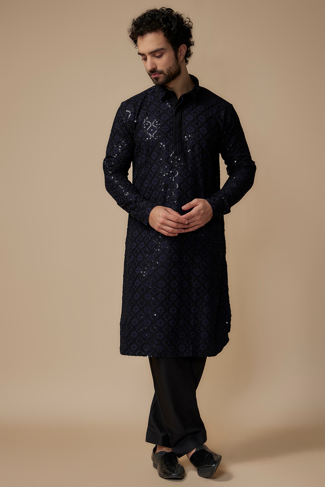 Buy kurta pajama indo western for men Online from Indian Designers