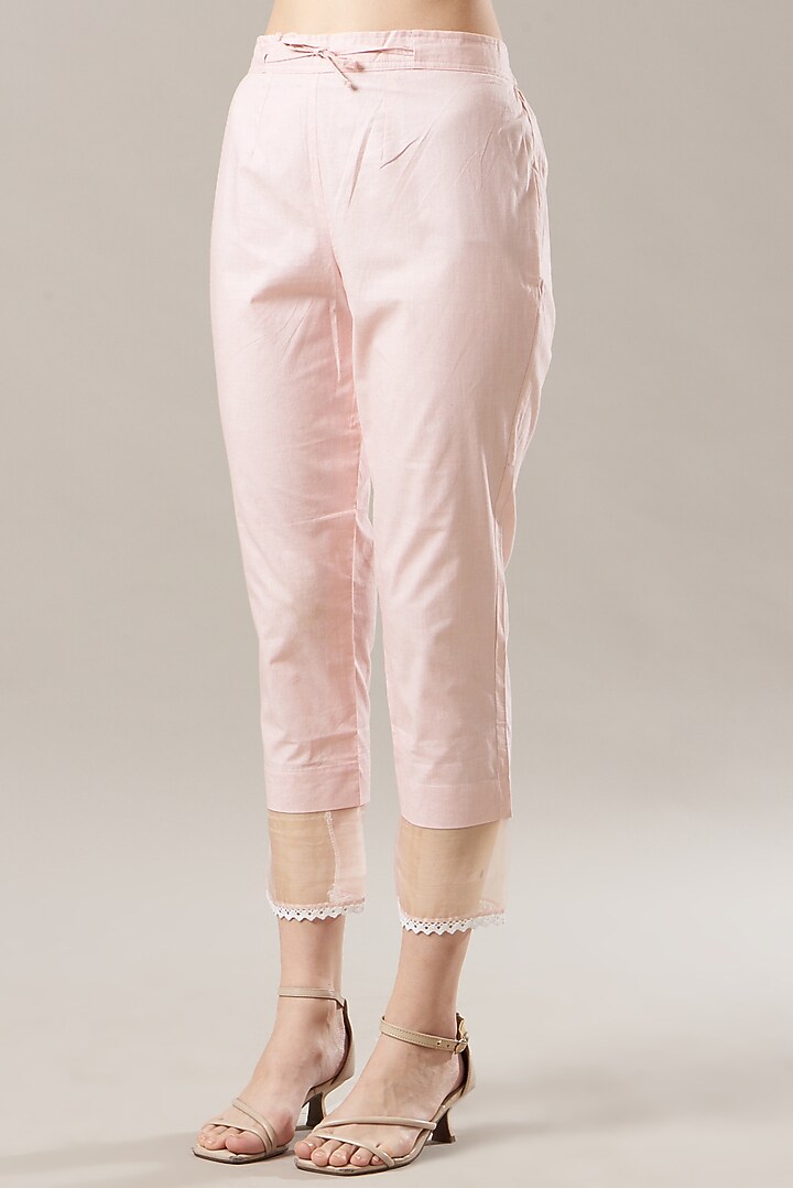 Blush Pink Hand Embroidered Kurta Set by Anushka Repswal-Sewing love at Pernia's Pop Up Shop