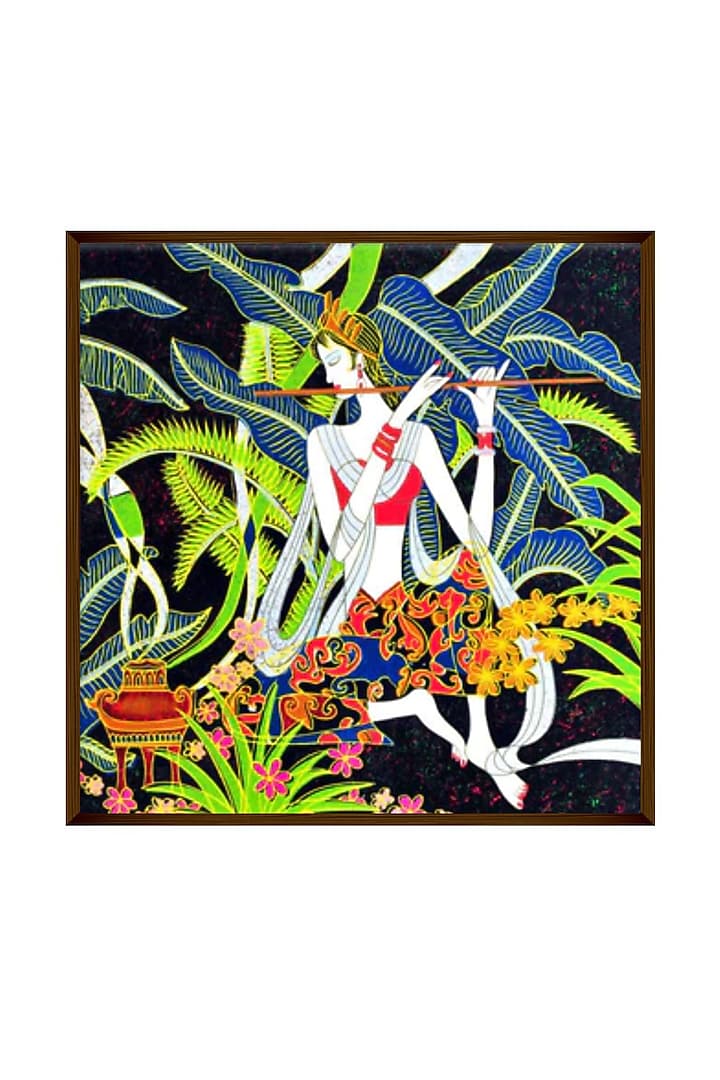 MultiColored Canvas & Wood Wall Painting Design by The Art House at