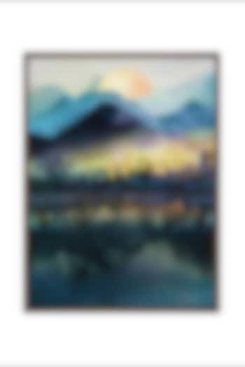 Multi-Colored Canvas & Wood Wall Painting by The Art House at Pernia's Pop Up Shop