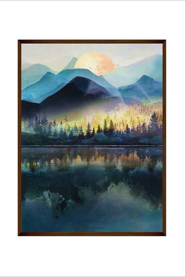 Multi-Colored Canvas & Wood Wall Painting by The Art House at Pernia's Pop Up Shop