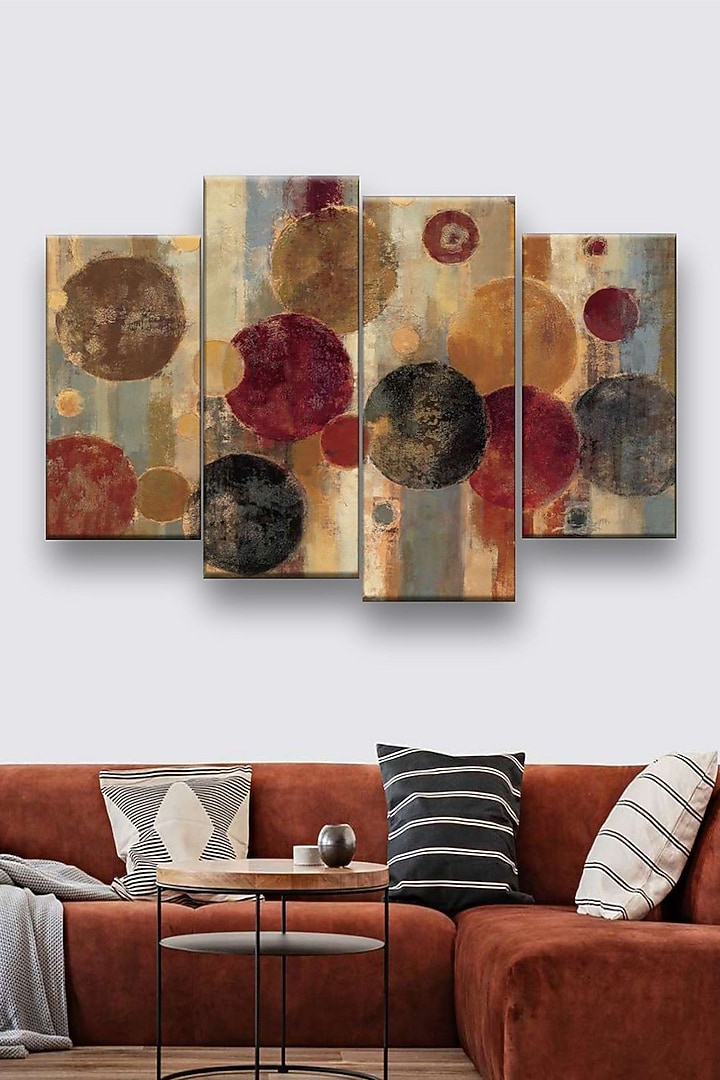 MultiColored Canvas & Wood Wall Painting Design by The Art House at