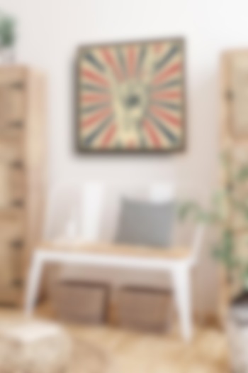 Multi-Colored Canvas & Wood Wall Painting by The Art House at Pernia's Pop Up Shop