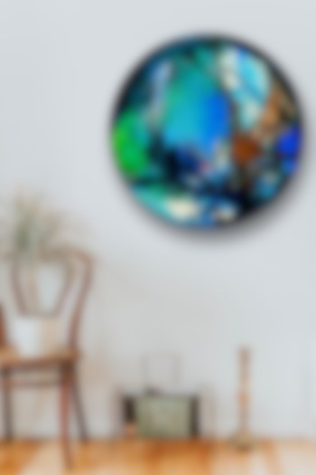 Multi-Colored Canvas & Wood Wall Painting by The Art House at Pernia's Pop Up Shop