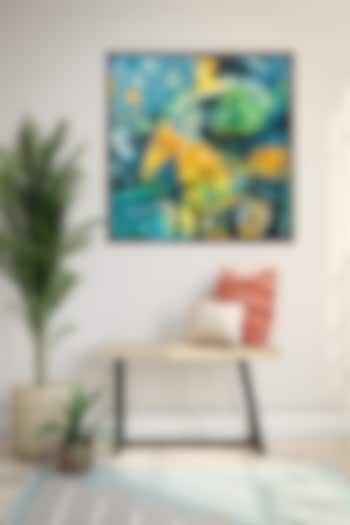 Multi-Colored Canvas & Wood Wall Painting by The Art House at Pernia's Pop Up Shop