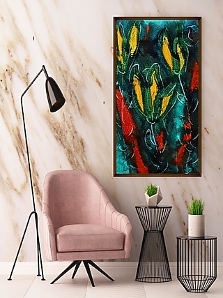 Multi-Coloured Canvas Wall Painting by The Art House