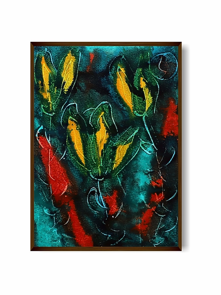 Multi-Coloured Canvas Wall Painting by The Art House at Pernia's Pop Up Shop