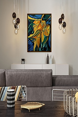 Multi-Coloured Canvas Wall Painting by The Art House