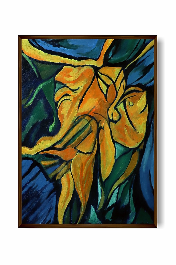 Multi-Coloured Canvas Wall Painting by The Art House at Pernia's Pop Up Shop