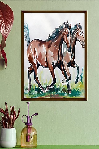 Multi-Coloured Canvas Wall Painting by The Art House