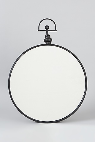 Black Iron Wall Mirror by Artisans Rose