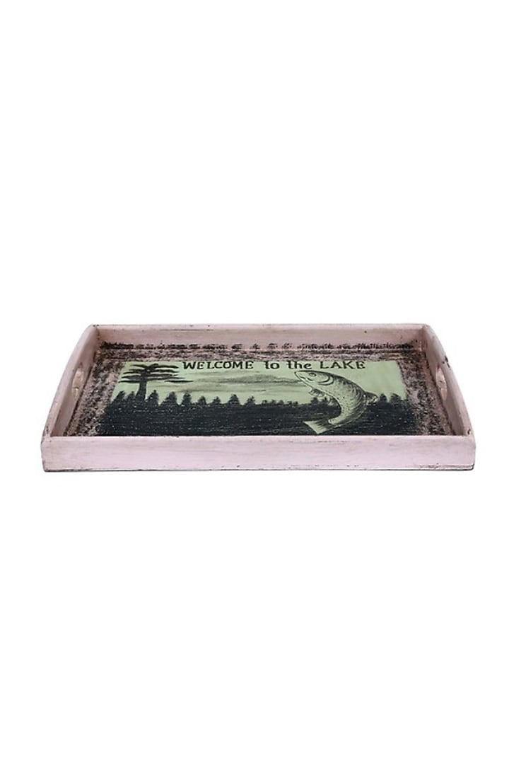 Multi-Colored Wooden Tray by Artisans Rose at Pernia's Pop Up Shop