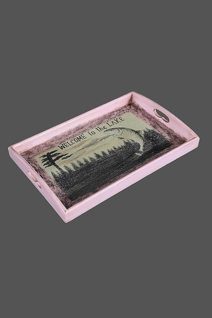 Multi-Colored Wooden Tray by Artisans Rose at Pernia's Pop Up Shop