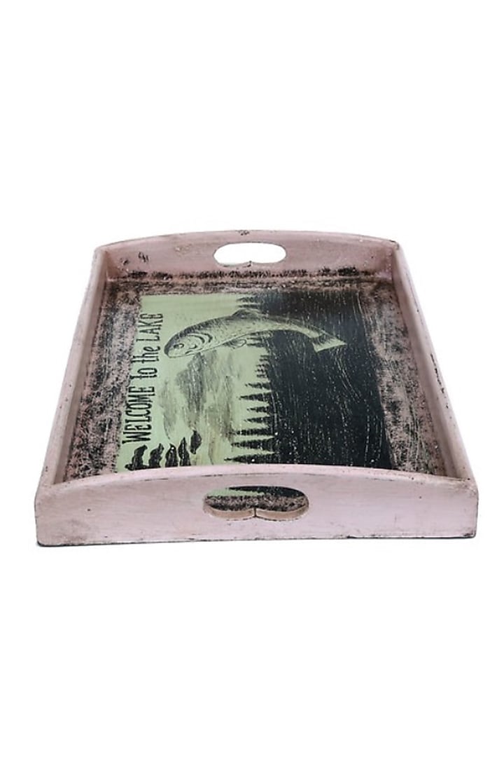 Multi-Colored Wooden Tray by Artisans Rose at Pernia's Pop Up Shop