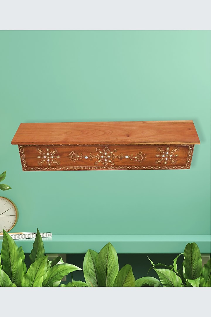 Brown Mangowood & MDf Wall Rack by Artisans Rose at Pernia's Pop Up Shop