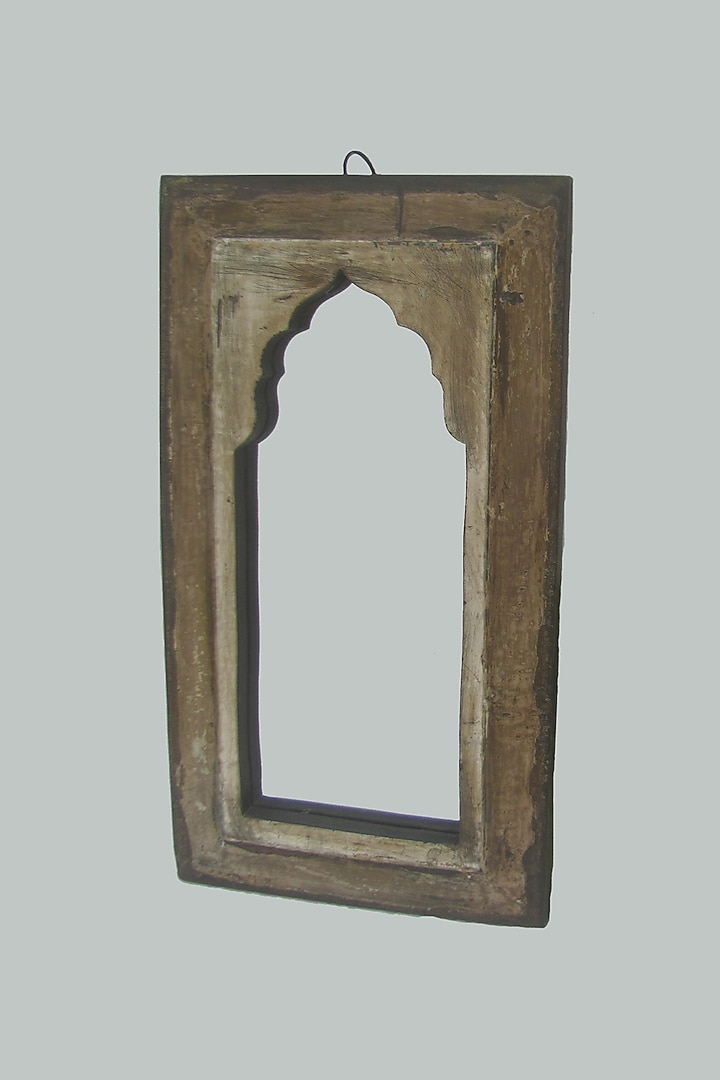 Brown Wood & Glass Mirror by Artisans Rose at Pernia's Pop Up Shop
